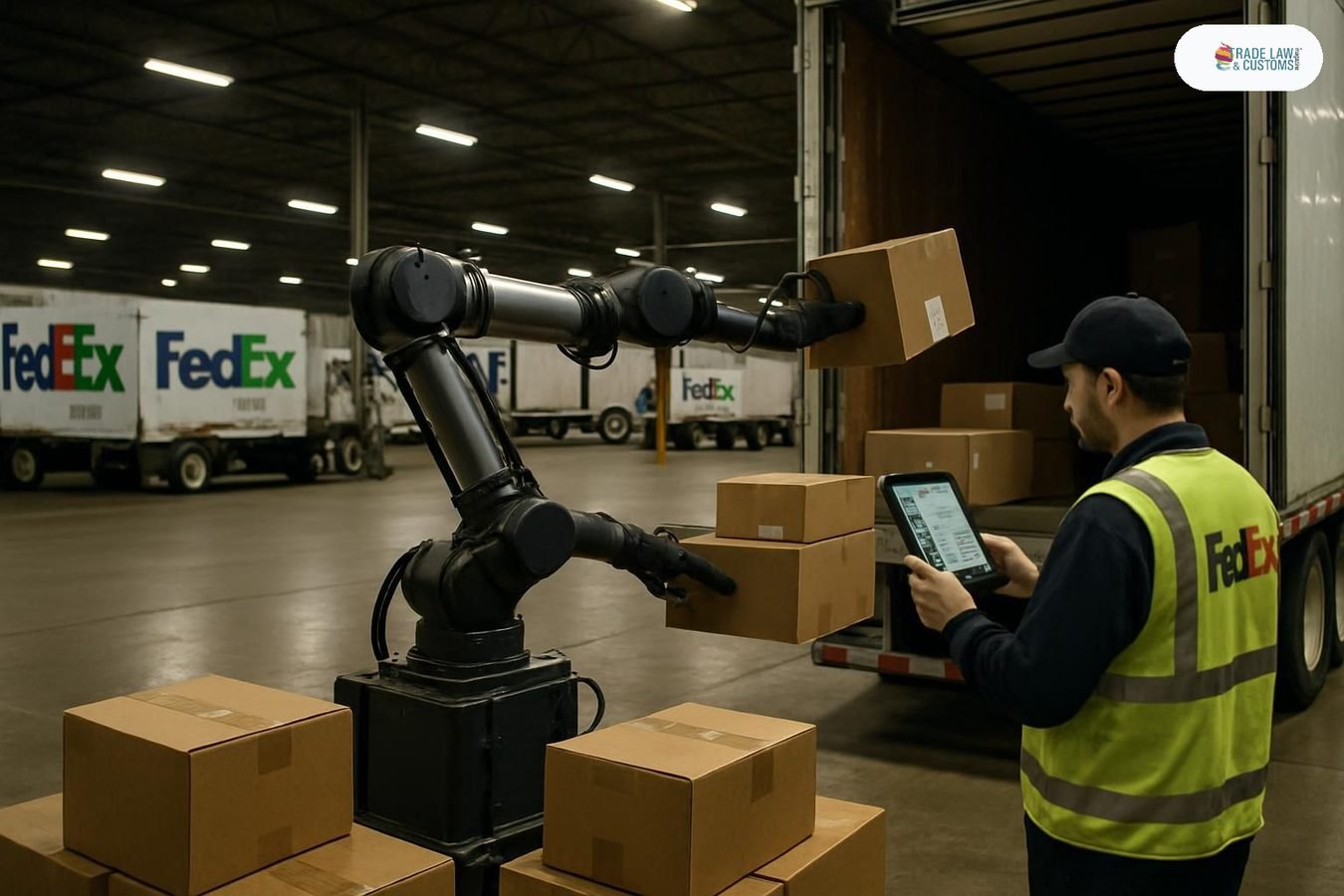 Robots en la cadena logística