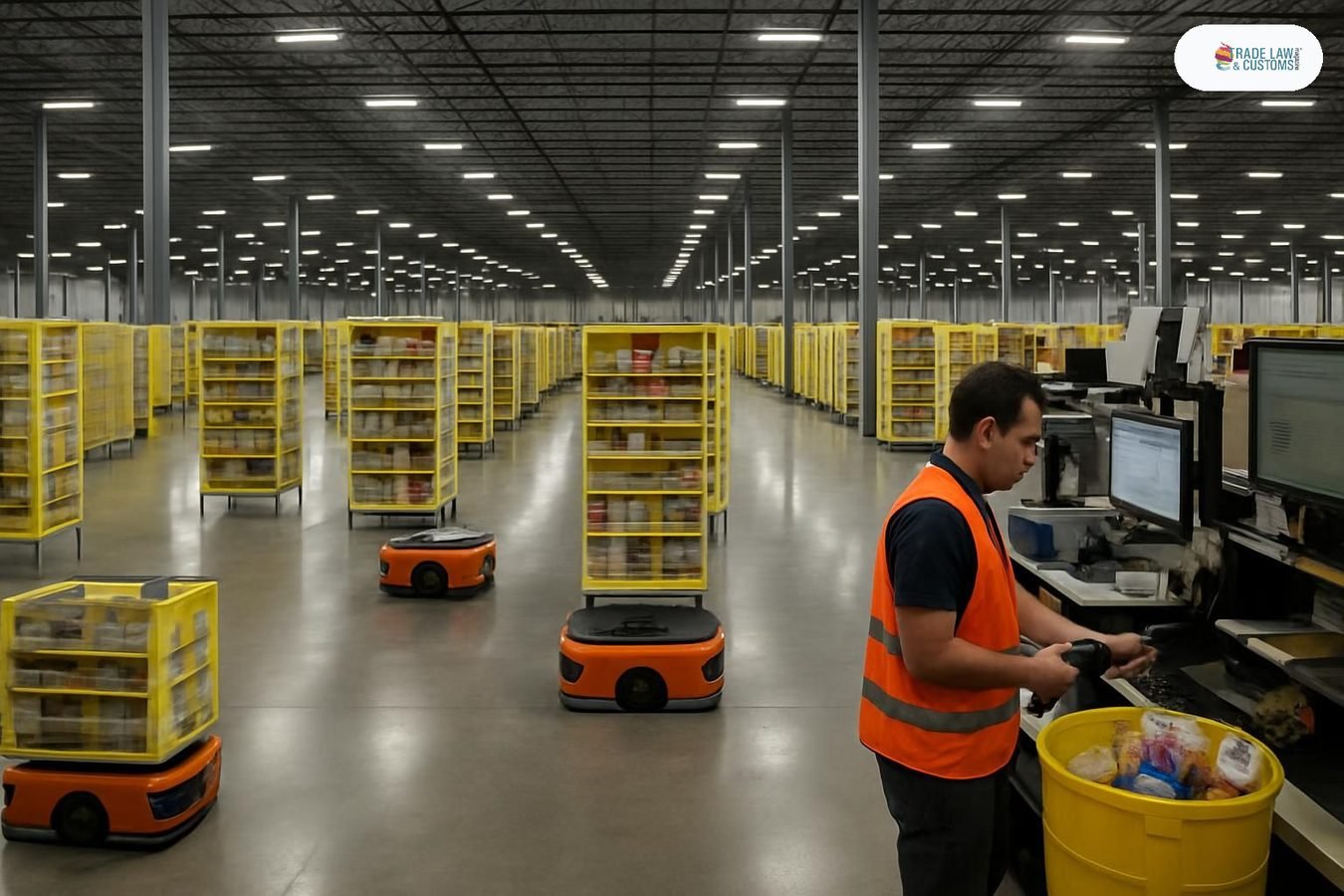 Robots en la cadena logística