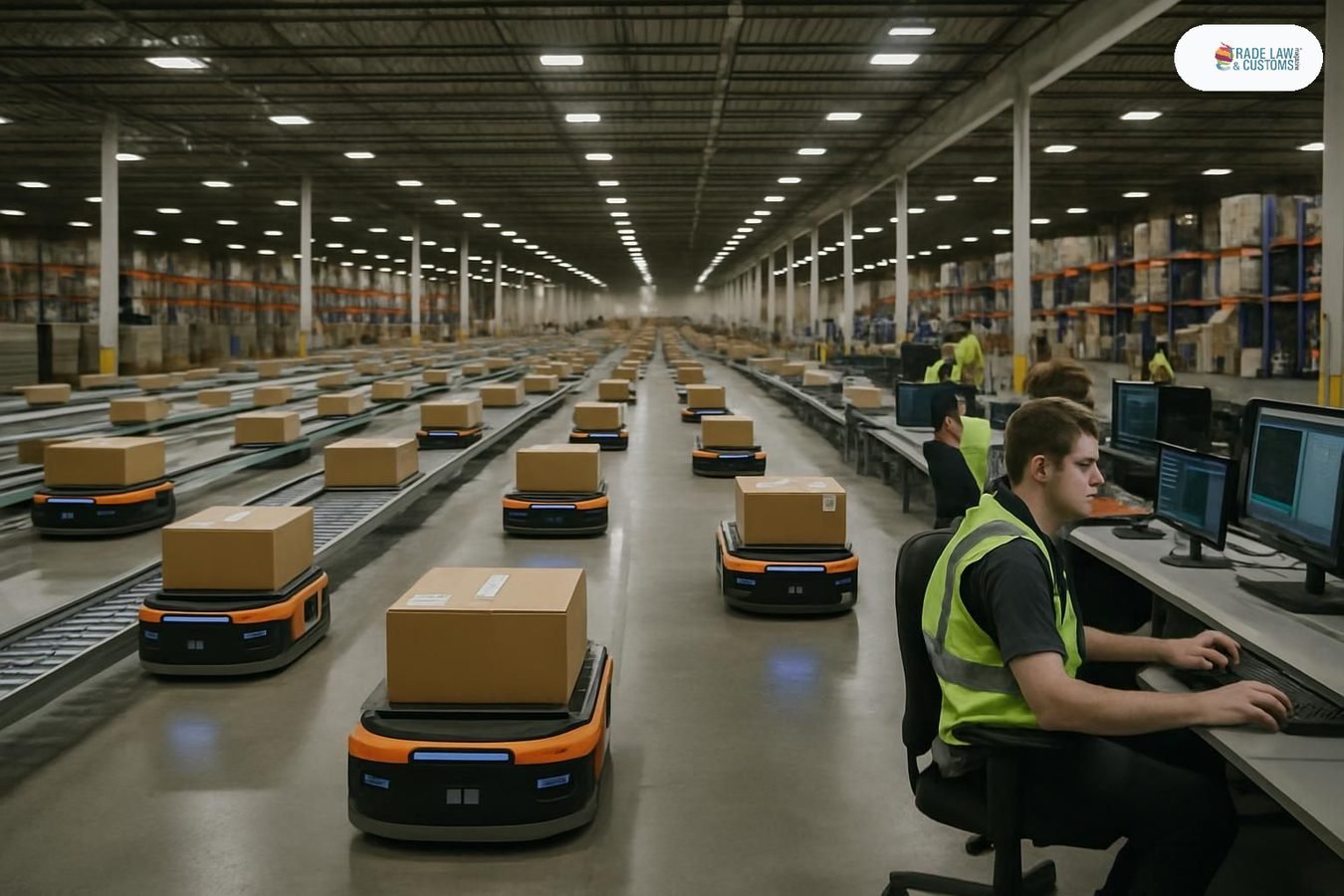Robots en la cadena logística